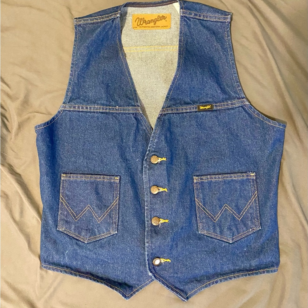 Wrangler Classic Blue Denim Vest